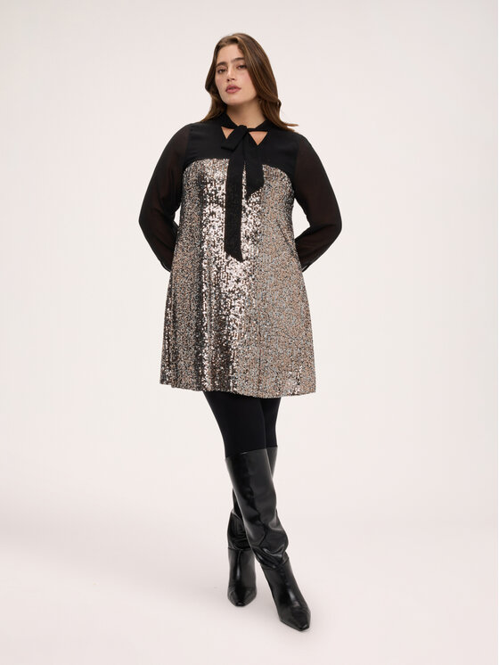 Fiorella Rubino Fiorella Rubino Sukienka wieczorowa 7030T001882N033 Czarny Regular Fit