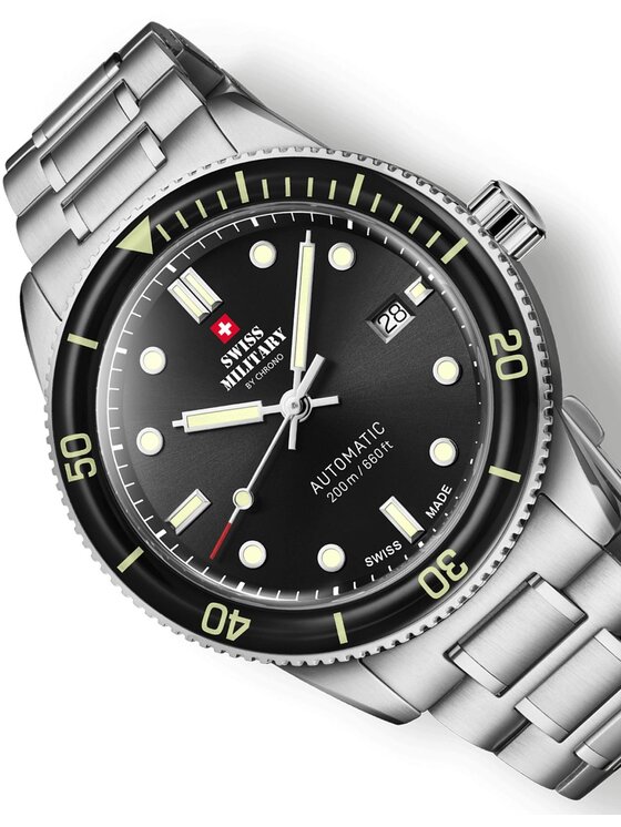 Swiss Military by Chrono Swiss Military by Chrono Hodinky SMA34106.01 Strieborná