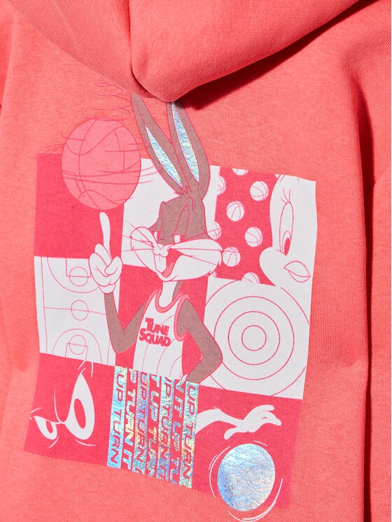 HYPE Bluza SPACE JAM SJNLAO024 Różowy Regular Fit Modivo.pl