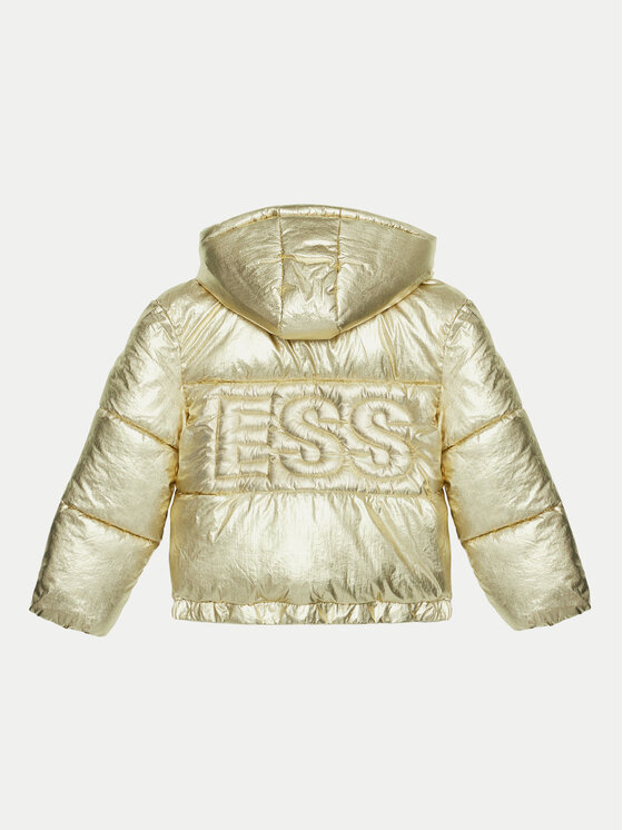 Guess Guess Μπουφάν πουπουλένιο J4BL10 WEYO0 Χρυσό Regular Fit