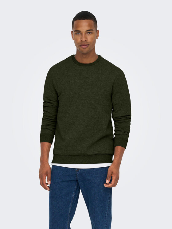 Only & Sons Only & Sons Felpa 22018683 Verde Regular Fit