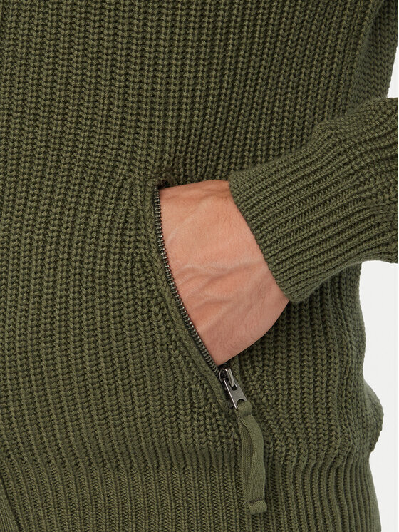 Aeronautica Militare Aeronautica Militare Cardigan 262MA1664UL00409 Cachi Regular Fit