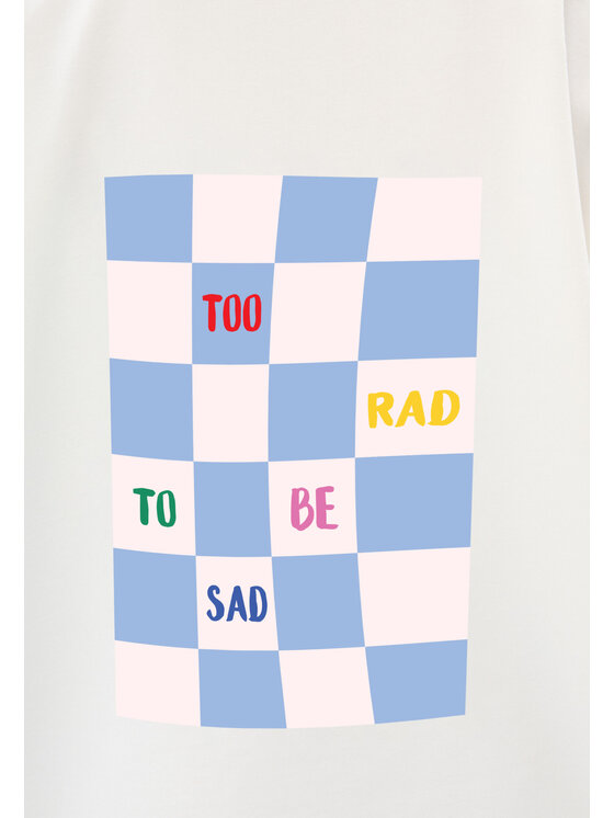 Mirons Mirons T-Shirt Print Biały Oversize