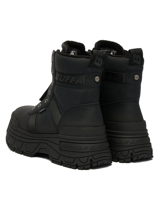 Buffalo Buffalo Kotníková obuv Fusion Front Zip 1270130 Černá