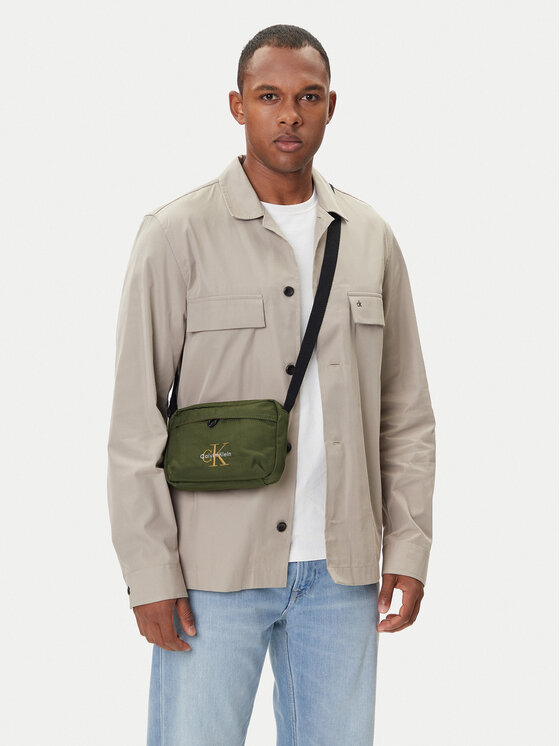 Calvin Klein Geantă crossover Bold Camera Bag LV04D3117G Verde