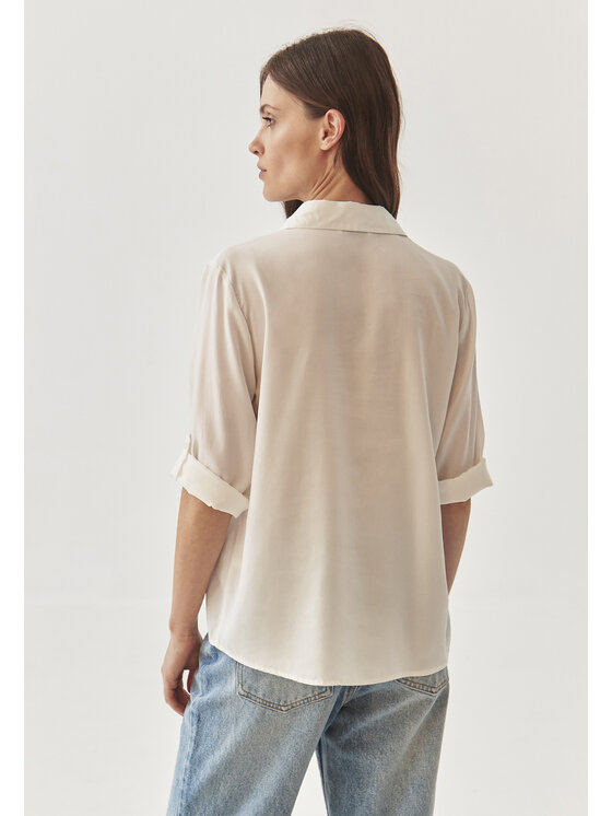 TATUUM TATUUM Koszula ISLA Kremowy Classic Fit