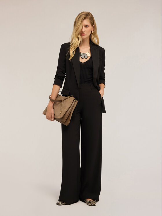 Motivi Motivi Giacca da abito Q741Q000964N033 Nero Baggy Fit