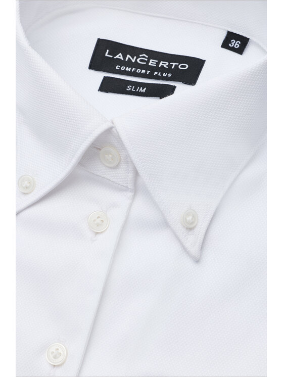 Lancerto Lancerto Koszula Saveria Slim KO073126000019 Biały Slim Fit