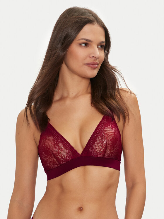 Tommy Hilfiger Podprsenka Bralette UW0UW05517 Červená