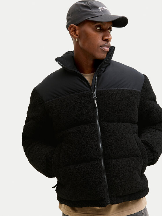 Jack & Jones Jack & Jones Télikabát Flare Teddy 12286050 Fekete Regular Fit