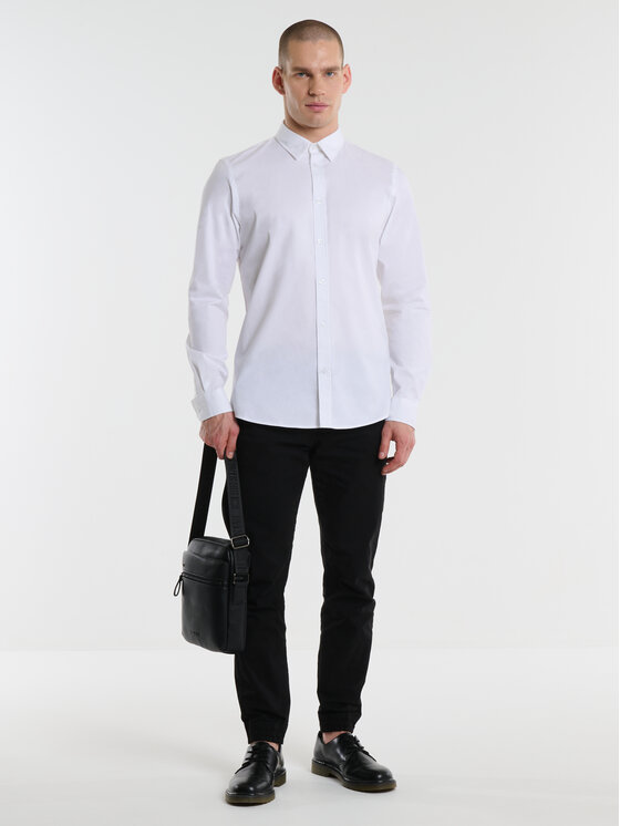 BIG STAR BIG STAR Koszula NISSIP Biały Slim Fit