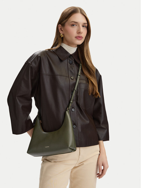 Calvin Klein Calvin Klein Borsetta Foil Logo Conv Shou?Lder Bag LV04F3272G Beige