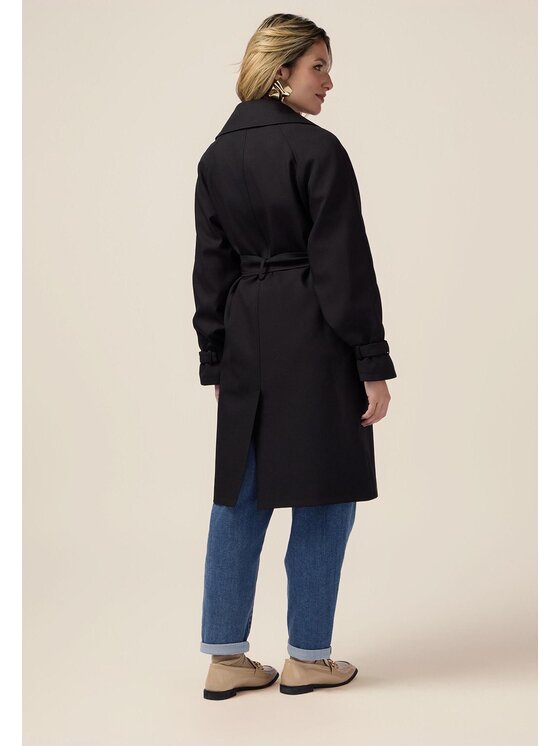 Oltre Oltre Cappotto invernale 0060J000099N033 Nero Slim Fit