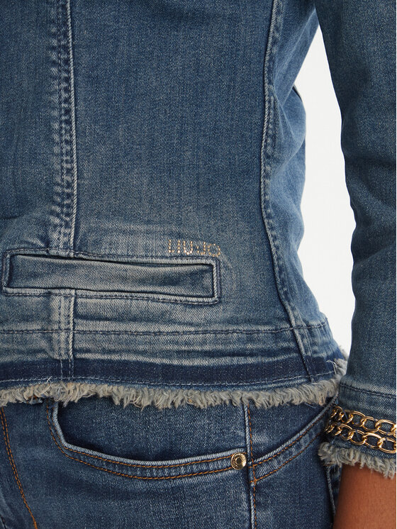 Liu Jo Liu Jo Jeansjacke UXX039 D4128 Dunkelblau Regular Fit