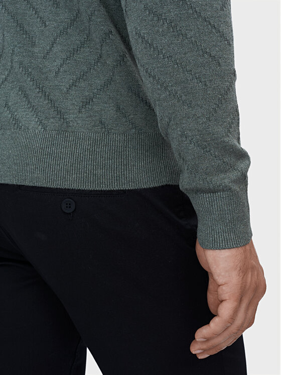 Evenemen Evenemen Sweter Golf Zielony Slim Fit