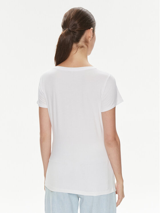 Liu Jo Liu Jo T-krekls VA4154 JS360 Balts Regular Fit