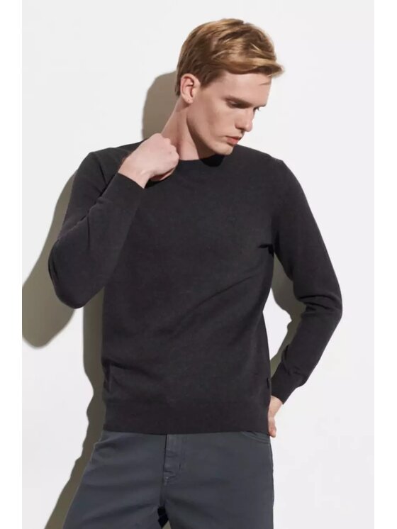 Wrangler Wrangler Maglione CREW KNIT Nero Regular Fit