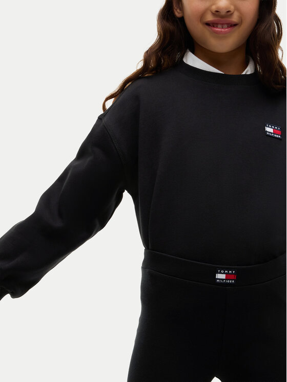 Tommy Hilfiger Tommy Hilfiger Σετ φούτερ και κολάν Heritage KG0KG09604 Μαύρο Regular Fit