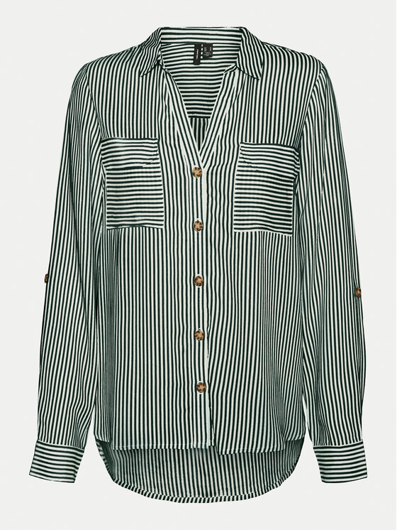 Vero Moda Vero Moda Marškiniai Bumpy 10275283 Žalia Regular Fit