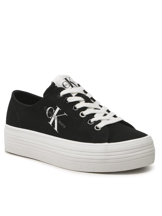 Calvin Klein Jeans Calvin Klein Jeans Tenisky Vulc Flatform Essential Mono YW0YW01030 Černá