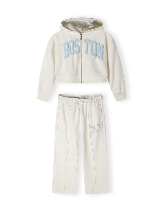 Bluza MINOTI, Rozmiar 152/158, Biały, 22fleece64