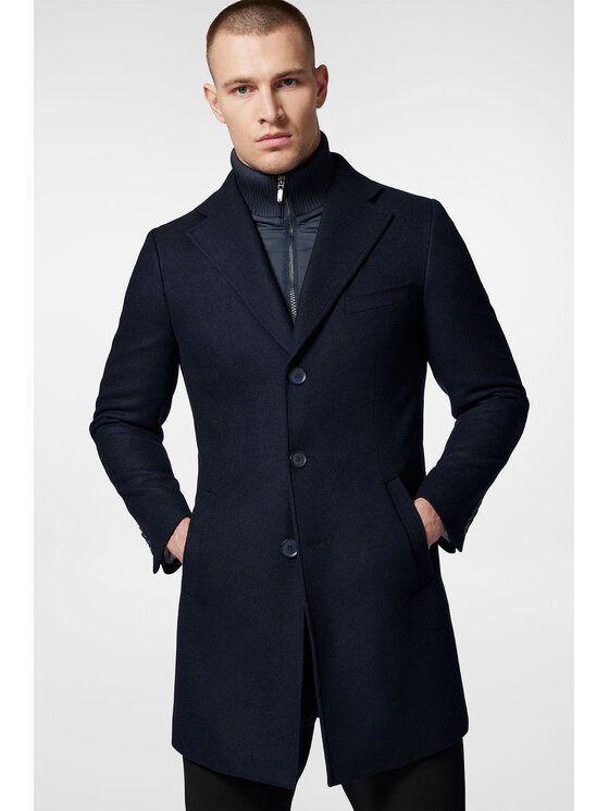 Próchnik Próchnik Płaszcz zimowy PM3 PC073223000018 Granatowy Regular Fit