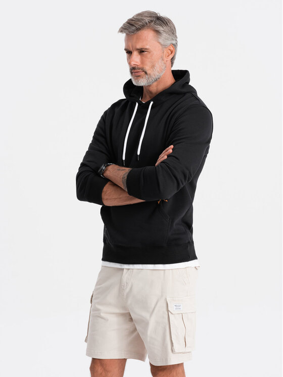 Ombre Ombre Mikina B979 Černá Regular Fit