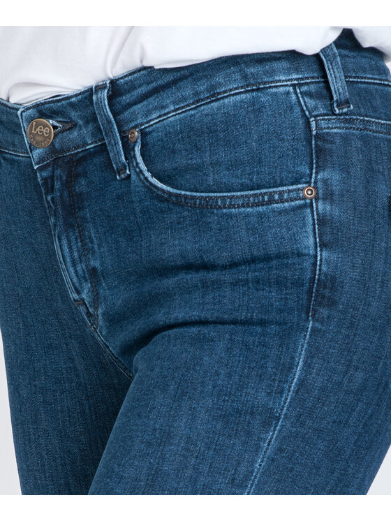 Lee Lee Jeansy L526MHGT Granatowy Skinny Fit