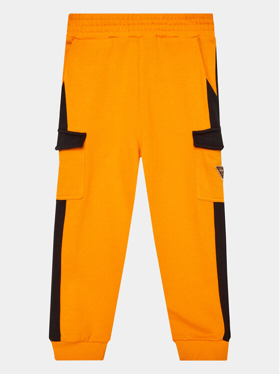 Guess Guess Spodnji del trenirke L3YQ12 KA6R3 Oranžna Regular Fit