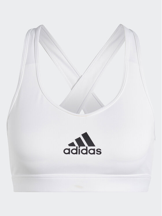 adidas adidas Reggiseno sportivo PowerReact Train Medium-Support HR2889 Bianco