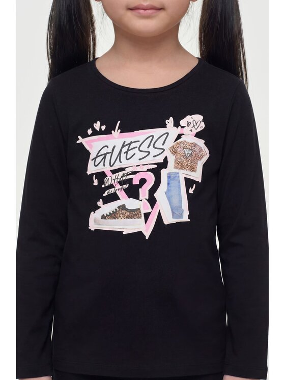 Guess Guess Palaidinė J6YI01 K3664 Juoda Regular Fit