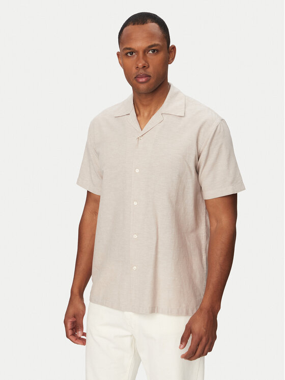 Πουκάμισο Jack & Jones Breeze 12288594 Μπεζ