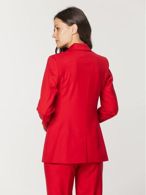 Willsoor Willsoor Marynarka 67839 Czerwony Regular Fit