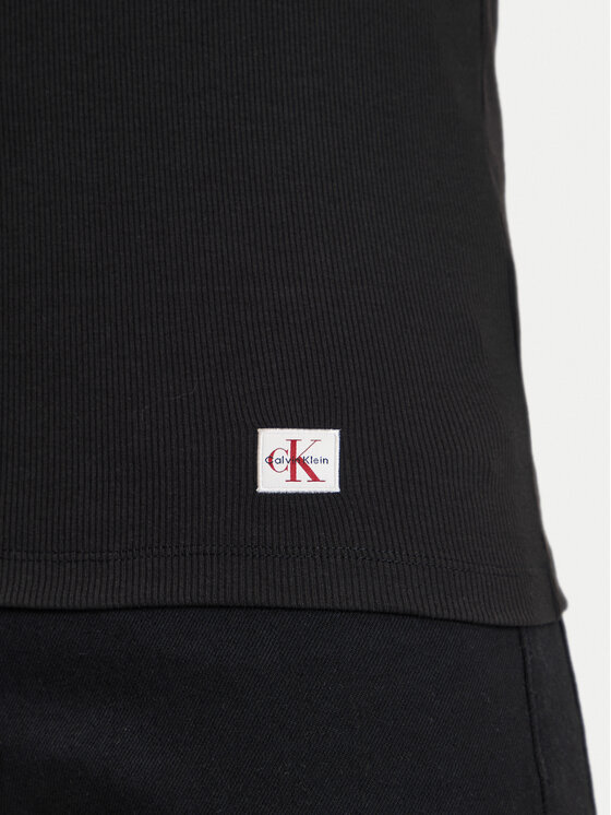 Calvin Klein Jeans Calvin Klein Jeans Tank top Terry LV04RF272G Čierna Regular Fit