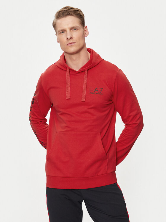 EA7 Emporio Armani Mikina 8NPM18 PJ05Z 1461 Červená Regular Fit