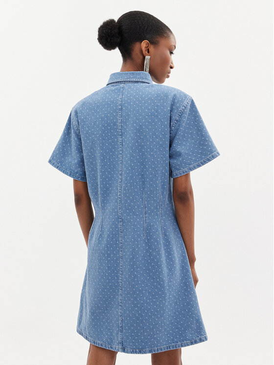 Custommade Custommade Jeanskleid Jamilah Dots 999449457 Blau Regular Fit