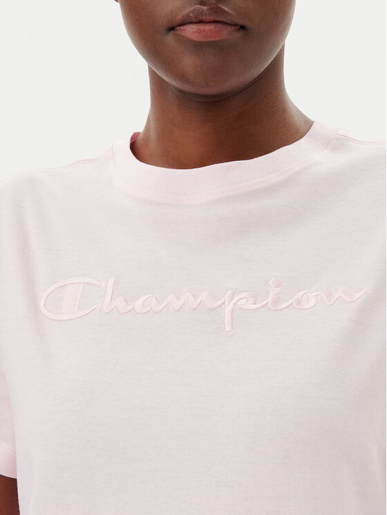 Champion Champion T-shirt 117650 Ružičasta Slim Fit