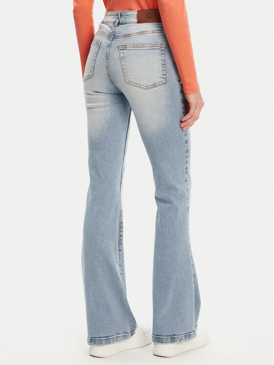 United Colors Of Benetton United Colors Of Benetton Jeans hlače 4OTADE00F Modra Flare Fit