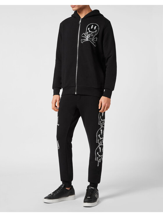 PHILIPP PLEIN PHILIPP PLEIN Tepláková souprava 15115 Černá Regular Fit
