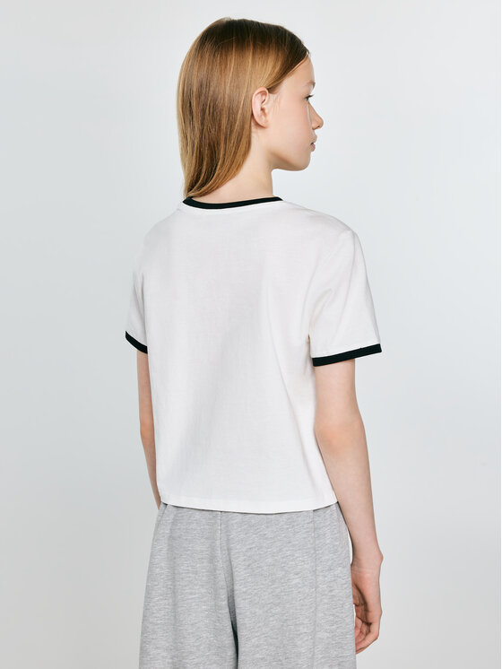 BIG STAR BIG STAR T-Shirt LILLIA Biały Basic Fit