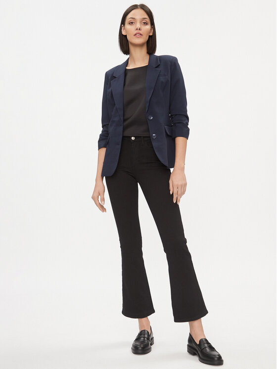 Vila Vila Traperice 14085688 Crna Bootcut Fit