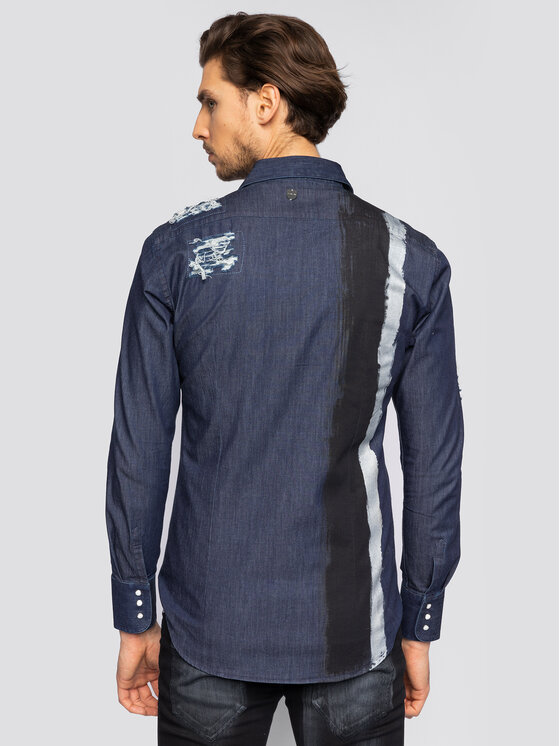 Camicia Loovee Dnm 3 Blu scuro Slim Fit