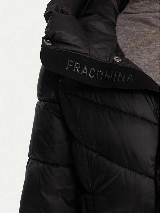 Fracomina Fracomina Télikabát FS25WC3001O42301 Fekete Regular Fit