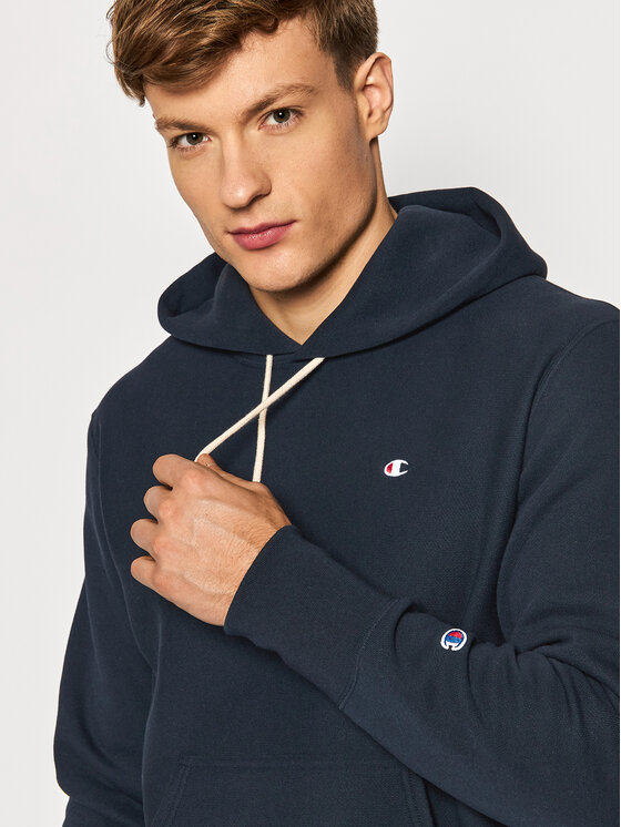 Felpa Reverse Weave C Logo 216496 Blu scuro