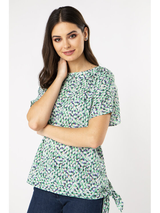 QUIOSQUE QUIOSQUE Blúzka FRYNDZEL SHIRT Zelená Regular Fit