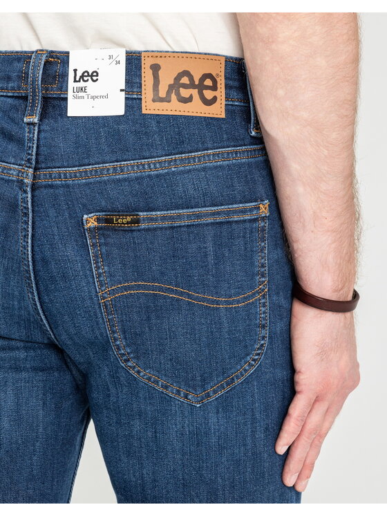 Lee Lee Jeansy 112339465 Niebieski Slim Fit