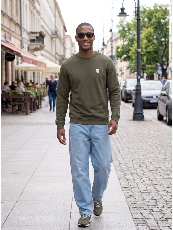 Marvel Marvel Bluza 132867 Zielony Regular Fit