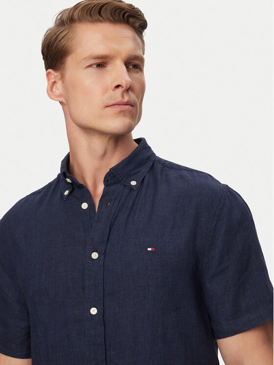 Tommy Hilfiger Tommy Hilfiger Hemd MW0MW41531 Dunkelblau Regular Fit