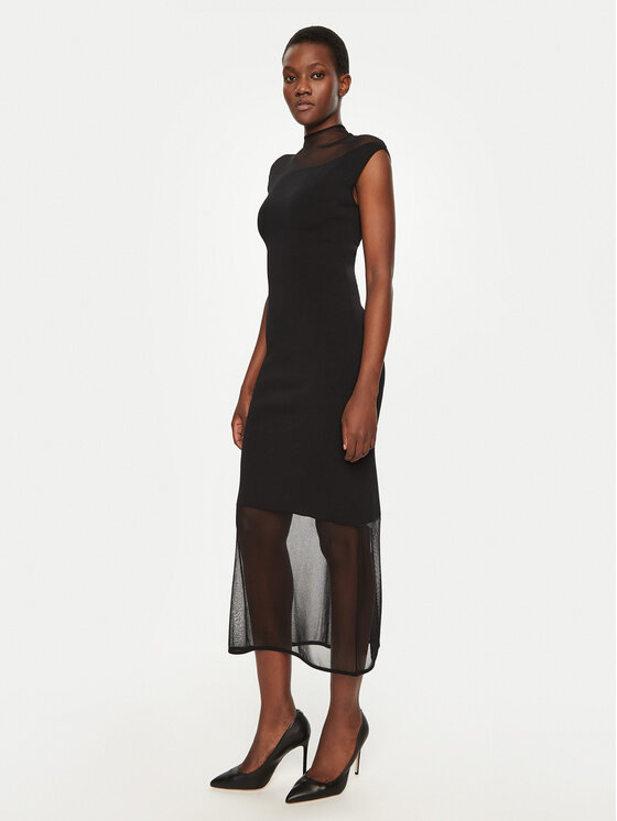 Calvin Klein Calvin Klein Sukienka codzienna K20K207919 Czarny Regular Fit