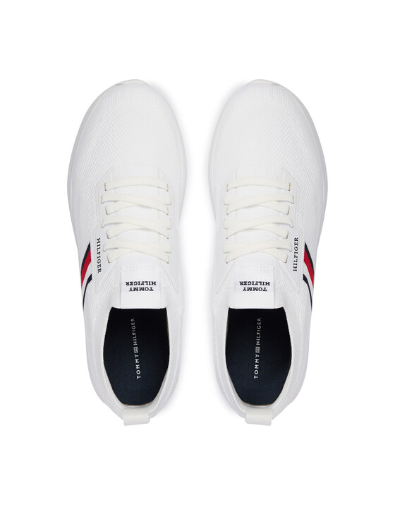 Tommy Hilfiger Tommy Hilfiger Sneakersy Lightweight Knitted Runner FM0FM05756 Biały